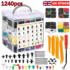 1240x Car Body Trim Clips Plastic Push Pin Rivet Screw Panel Fasteners Interior