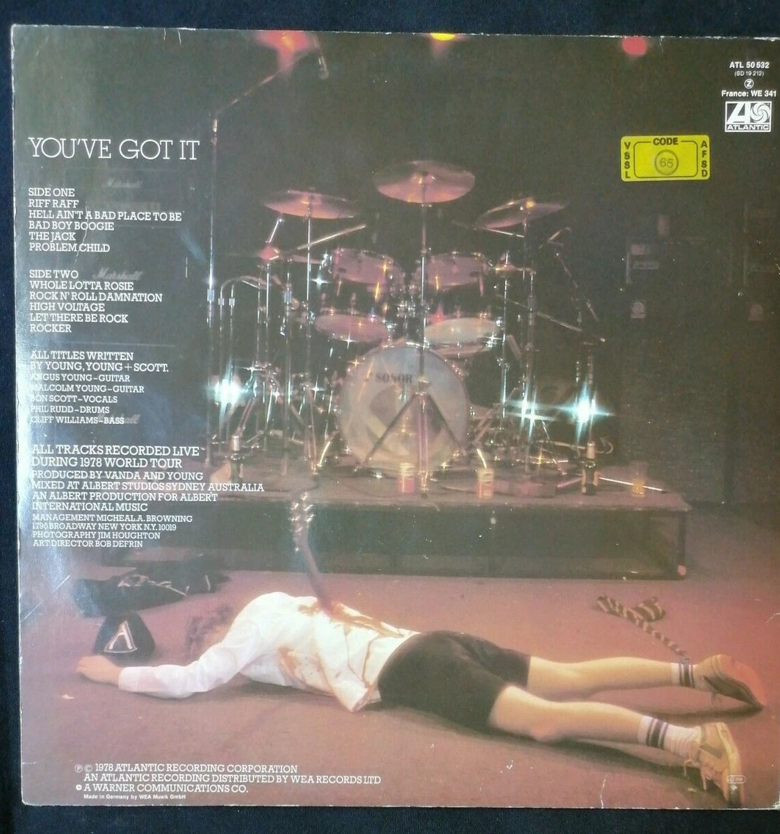 AC/DC – If You Want Blood You've Got It LP VG/VG