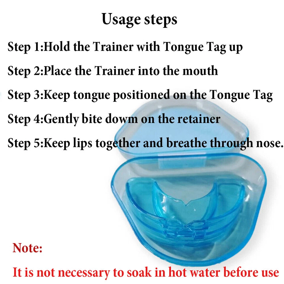 Silicone Dental Mouth Guard Bruxism Guard Night Teeth Tooth Grinding Sleep Aid - Image 2 of 4