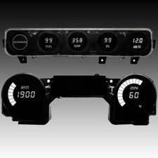 1992-1995 Yj Jeep Led Direct Replacement Gauge Cluster White Leds Usa Made 1992-1995 Yj Jeep Led Direct Replacement Gauge Cluster White Leds Usa Made