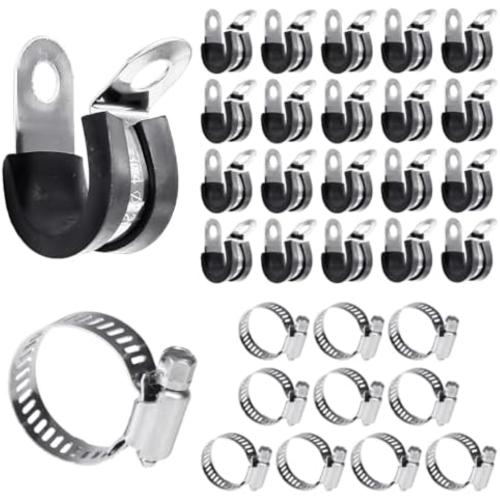 30 fascette stringitubo, fascette stringitubo, fascette per riparazione tubi, fa