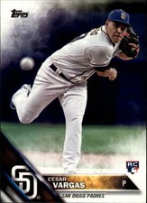 2016 Topps Update #US289 Cesar Vargas San Diego Padres Rookie Card