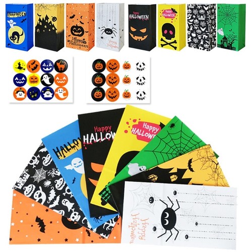 Halloween Advent Calendar Paper Candy Bags 24 Days Pumpkin - Picture 2 of 7