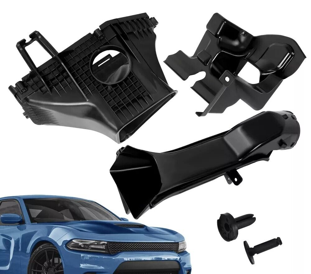 Cold Air Box & Intake Tube For Dodge Charger Scat Pack Hellcat Style 2019-2023