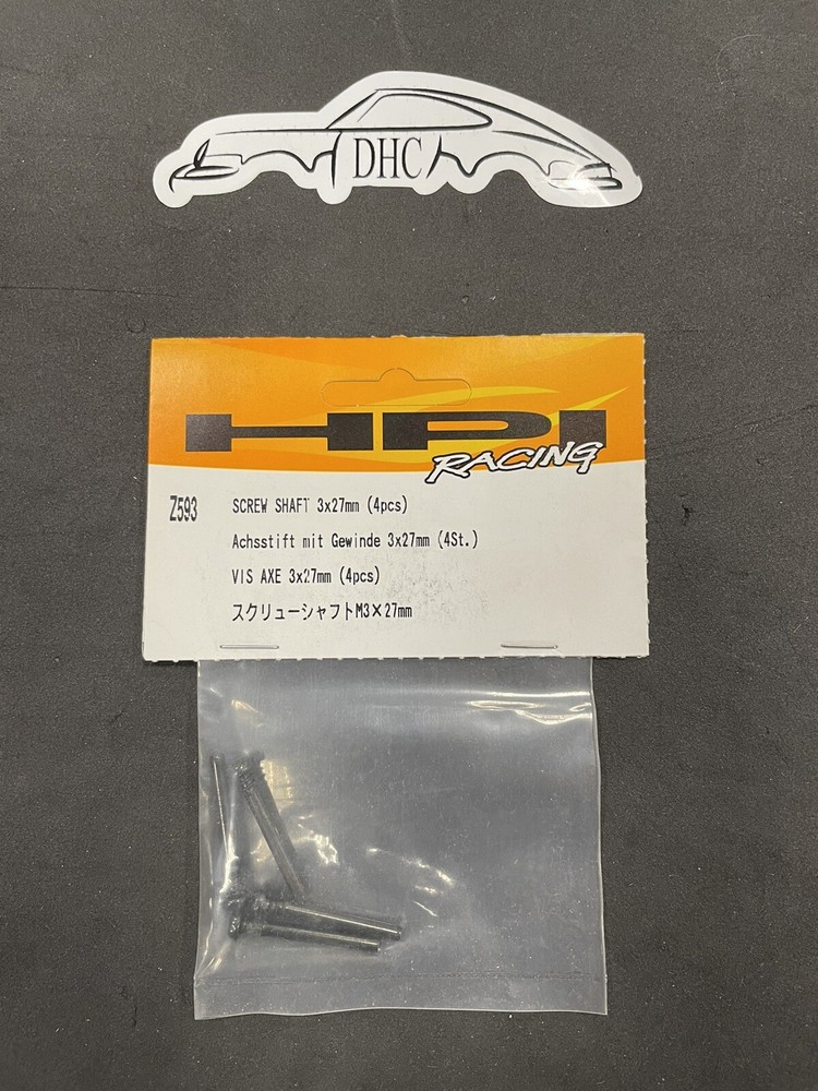 HPI Racing Vintage RC Car Part # Z593 Screw shaft 3x27mm hinge pins (4)