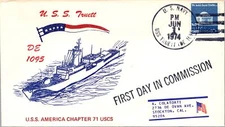 USS Truett - 6.1.1974 - First Day in Commission - F46594