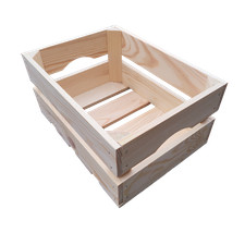 Wooden Crate 31x23x14cm Made of Natural Wood for Fruits or Vegetables