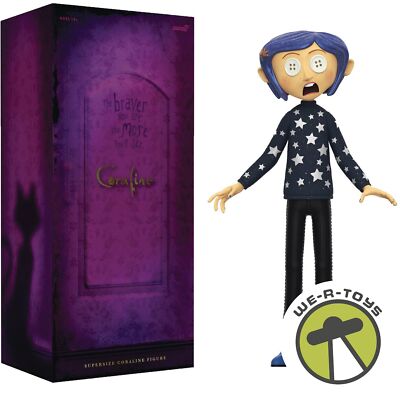 Coraline Supersize Vinyl 16 Inch Coraline Button Eyes Action Figure Super7  - Main Image