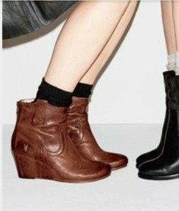 frye wedge boots