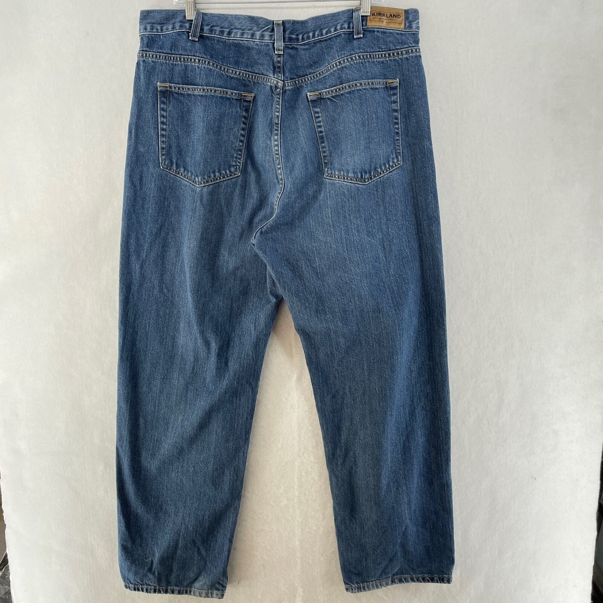 Kirkland Signature Jeans Mens 40X30 Blue Straight Workwear Denim