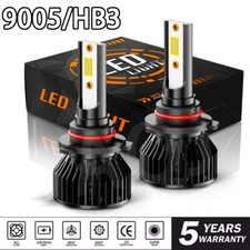 9005 Led Headlight Super Bright Bulbs Kit 6500k Blue 12000lm Highlow Beam Hb3