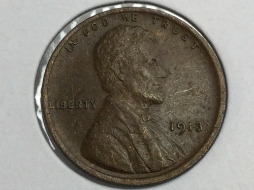 1913 Lincoln Cent in almost uncirculated