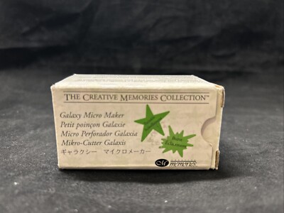 Creative Memories Galaxy Micro Maker Micro Perforador Twinkle Burst 2005 NIB