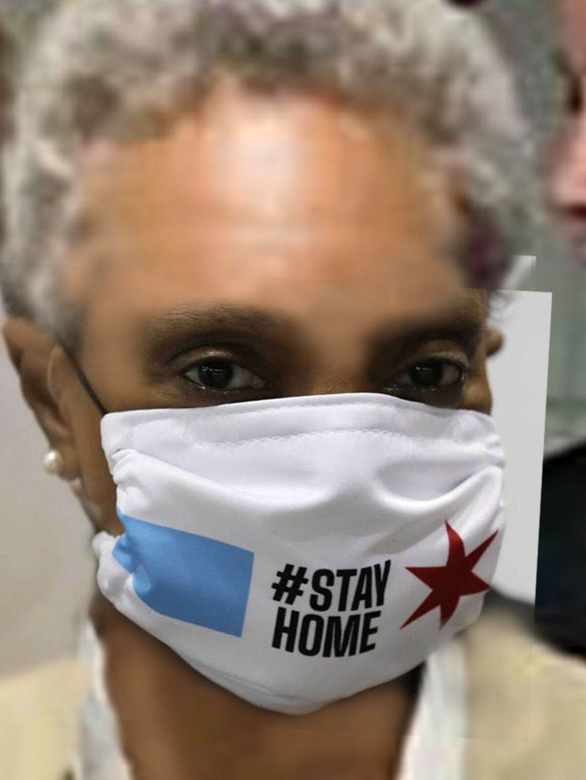 Lori Lightfoot shows mask 61" Tall Cardboard Cutout Standee eBay