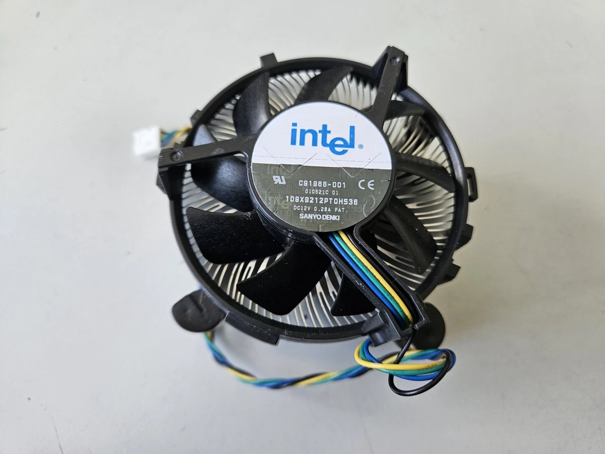 Intel SanyoDenki DC12V 0.28A Fan & Heatsink ( C91968-001 