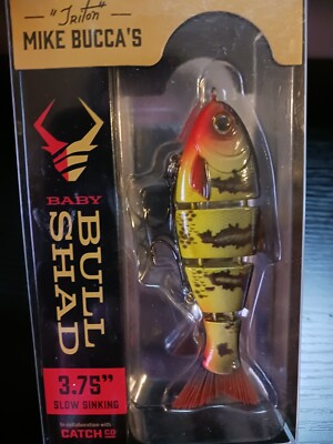 MIKE BUCCA 3.75'' BABY BULL SHAD SLOW SINKING SWIMBAIT .5 OZ - BUMBLE BEE