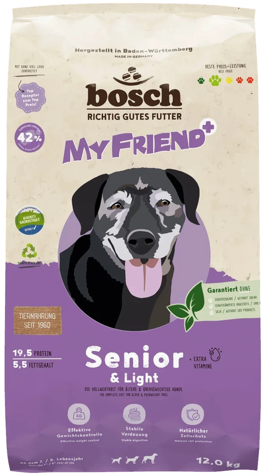 Hundefutter Bosch My Friend Senior & Light Trockenfutter 12kg - Bild 2 von 4
