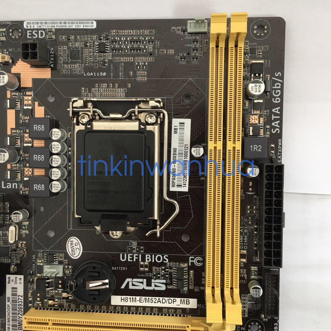 For ASUS H81M-E/M52AD/DP_MB LGA1150 VGA+ Motherboard | eBay