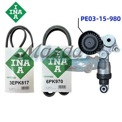 2012-2024 Mazda Genuine CX-5 CX-50 CX-30 Belt Tensioner Kit 2.5L