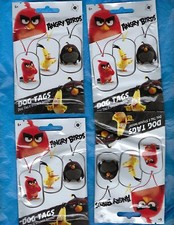 2016 ANGRY BIRDS DOG TAGS AND STICKER PACKS NEW FACTORY SEALED 10 PACK LOT 