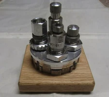 Red Oak Die/Turret Storage Block for Lee 4 Hole Classic Turret Press