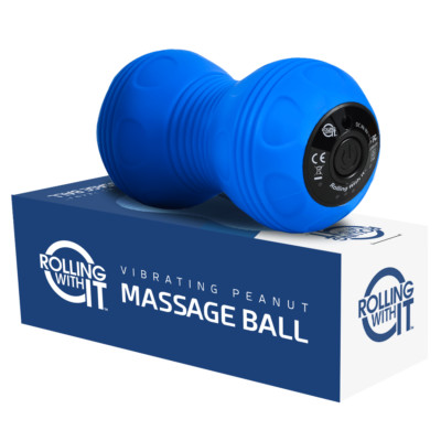 Vibrating Peanut Massage Ball - Deep Tissue Trigger Point Therapy, 4 Intensities