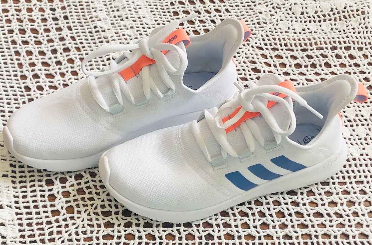 adidas cloudfoam comfort ホワイトシューズ adidas cloudfoam comfort アディダススニーカー 白 - メルカリ