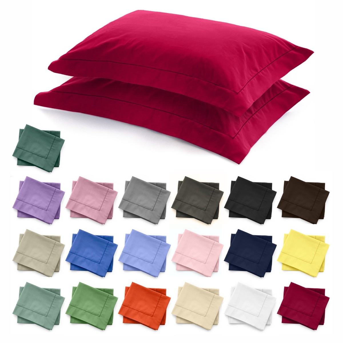 Set di 2 Federe Cuscini Divano 25x45cm in Velluto Soft