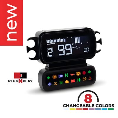 Multifunction Meter Koso D2 for Harley Davidson Excavators 2014-2023