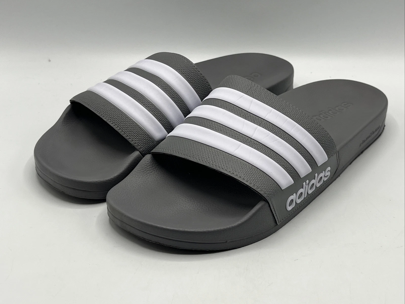 Adidas Adilette donna grigie taglia 11 diapositive bianche nuove