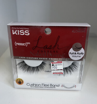 Kiss Lash Couture Naked Drama Collection False Eyelashes #87099 CHIFFON