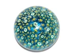 Vintage Millefiori Murano Art  Glass Cane Design Multicolor Paperweight