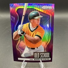2022 Panini Prizm PURPLE PRIM Old School Insert # OS-7 Mark McGwire   M3
