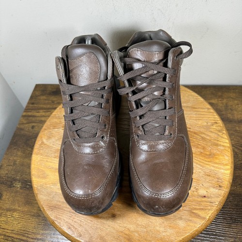 Nike Air Max 90 Mens Brown Leather Casual Athletic Shoes Sz 9 865031-221 - Picture 11 of 12