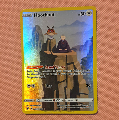 Pokemon Hoothoot TG12/TG30 Astral Radiance Trainer Gallery Ultra Rare Holo EN