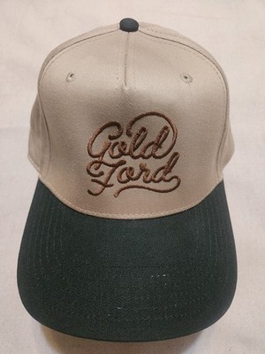Ford Gold Tan Green Mens Cap