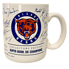 Vintage Chicago Bears Super Bowl XX Champions Signatures Collectors Edition Mug