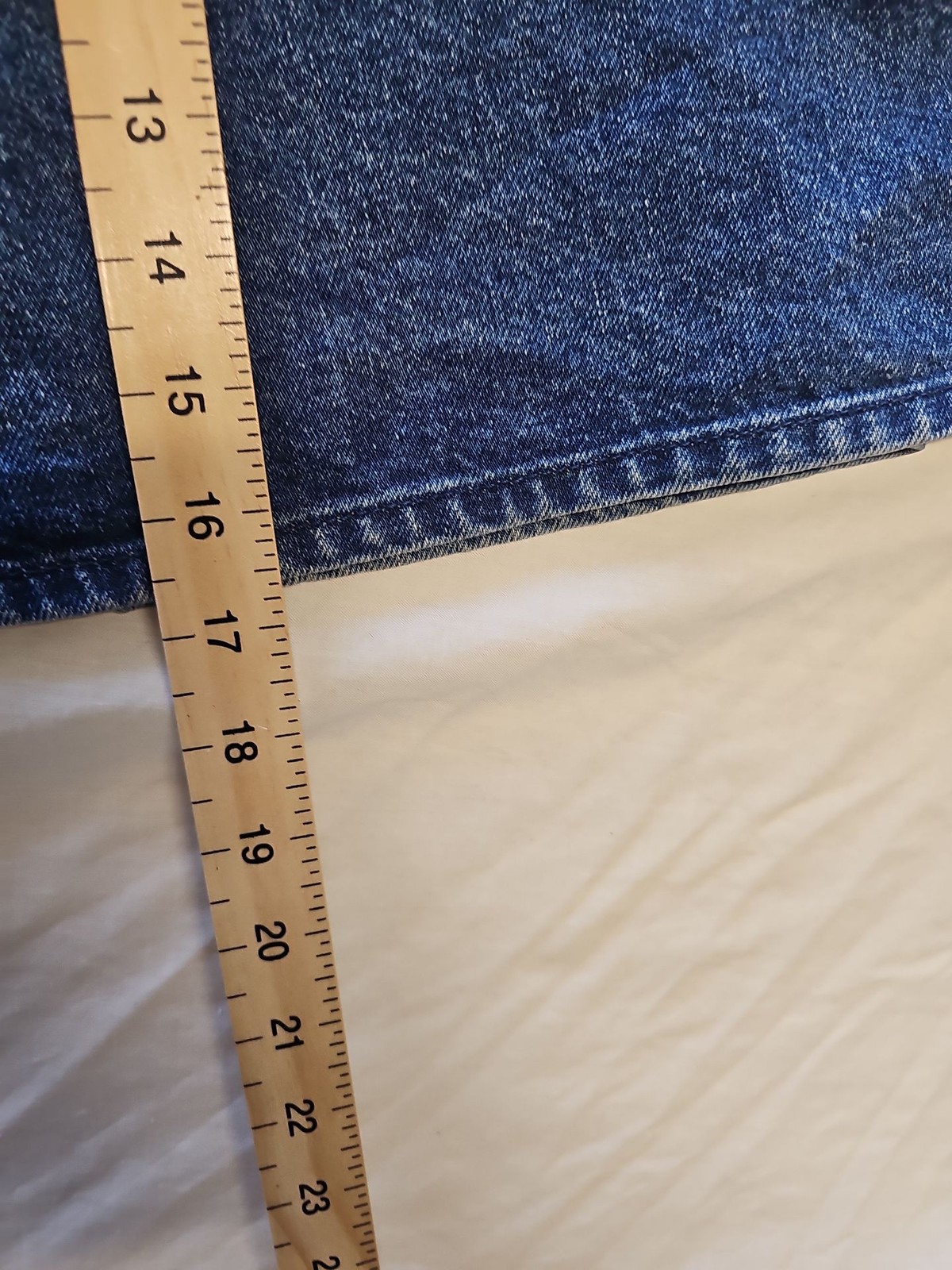 ASOS Denim Mini Skirt in Mid Blue Wash uk8 CC942 image 5