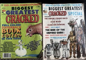 CRACKED Magazine lot (2) Fall 1980 STAR WARS + Biggest Greatest edition.   
