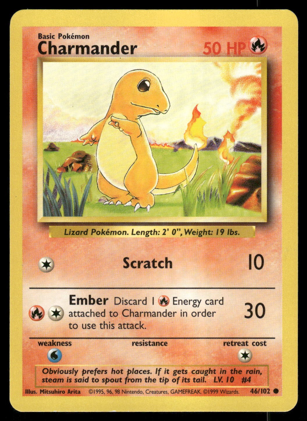 Charmander 046/102 Base Set Common MP