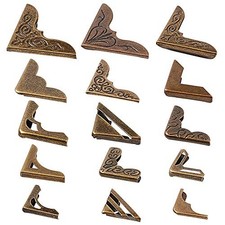 Book Corners, 60 pcs 15 Styles Corner Protectors Guard Edge Cover Metal Cover
