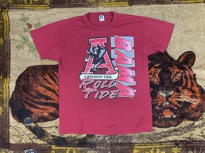 Vintage 90s Russell Alabama Bama Roll Tide Shirt Men's Large Red