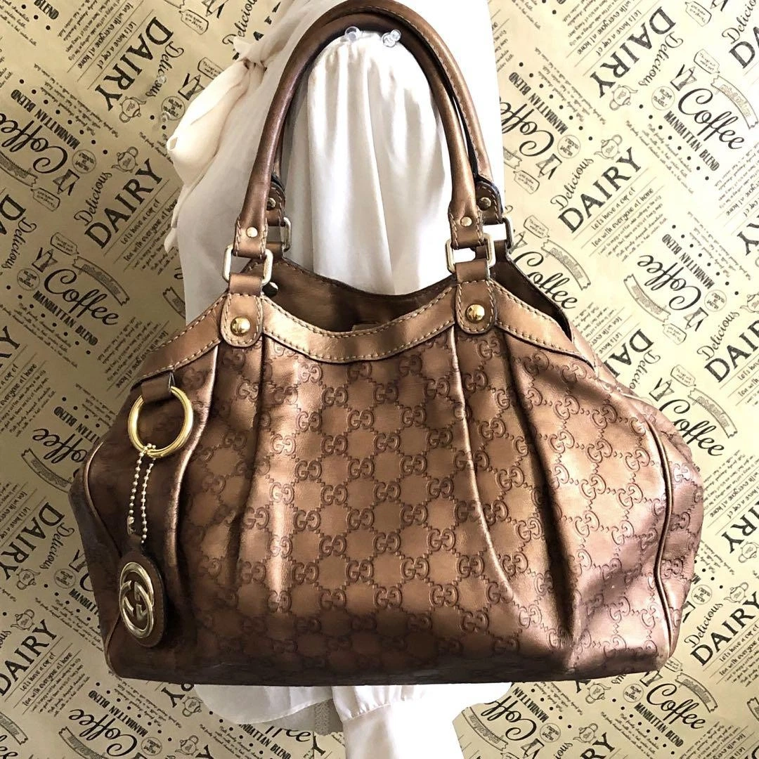 Sac fourre tout à main Gucci Shimagg Sookie cuir formel Fq310 m2_0417