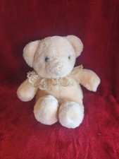Vintage Eden Soft Peach Musical Teddy Bear 7" Stuffed Animal Teddy Bear Picnic