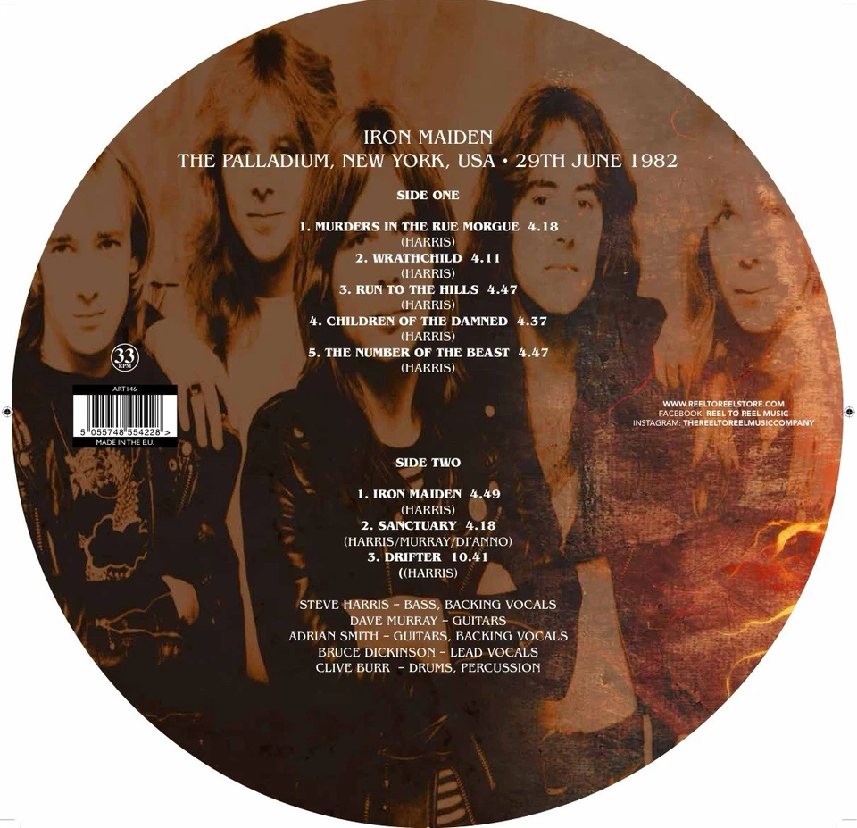 Iron Maiden Vinyl Picture Disc Live In New York 1982. Exclusive New Release 250 - Image 2 of 3