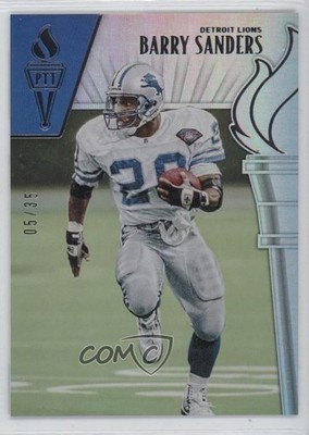 2019 Panini Passing the Torch Silver /35 Barry Sanders #14 HOF 02wb
