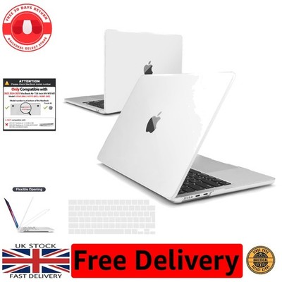 Crystal Clear Hard Shell Case für MacBook Air 13.6 2022-2026 + Keyboard Cover