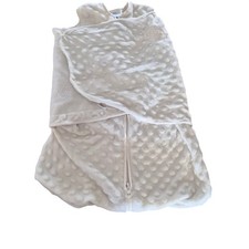 HALO SleepSack Swaddle Newborn Cream Minky Dot Wearable Blanket 6-12 lbs NB