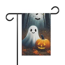 Halloween Garden Banner Spooky Outdoor Decor Fall Home Ghost Pumpkin Seasonal