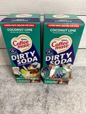 Coffee Mate Dirty Soda Limited Edition Coconut Lime Shelf Stable Singles 98 Ct